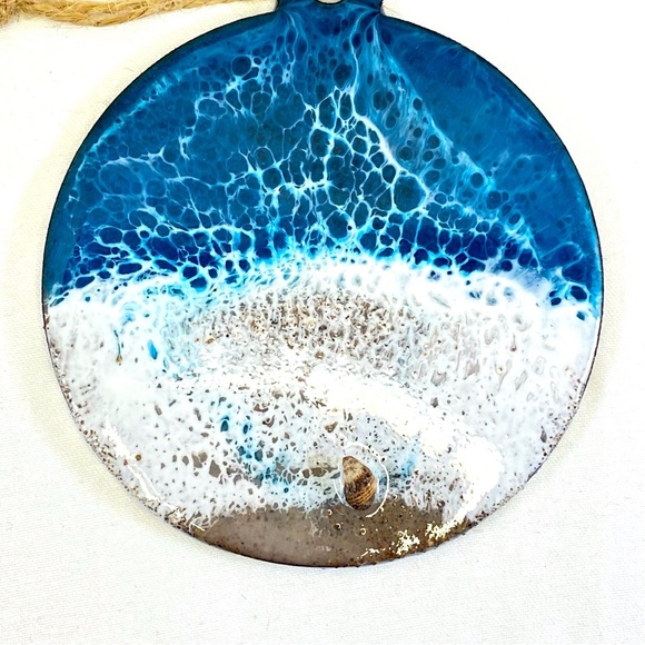 Other - 6 for$20♥️BNWT Beautiful resin ocean xmas ornaments with real sand and s…